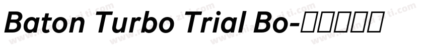 Baton Turbo Trial Bo字体转换